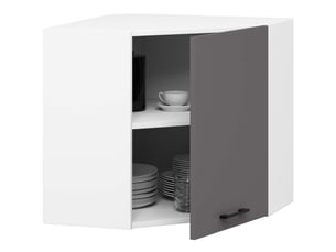 Akord armoire murale oliwia blancgris graphite 30x60x29