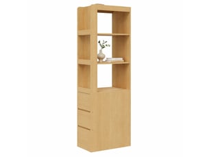 Bibliotheque coloris  bois clair  OKWISH  - 60 cm x 200 cm