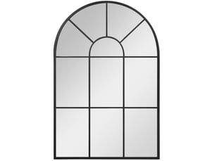 Miroir arrondi(e) à fixer coloris noir <strong>MIVRAY </strong>  <strong></strong> - 91 cm x 60 cm