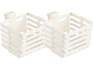 Étagère de rangement murale extensible, 4,25 x 3,15 pouces, adaptée aux petits espaces de rangement ; 2 pièces, facile à assembler.