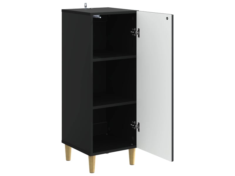  Buffet - bahut - meuble de rangement noir 33 x 34,5 x 90 cm bois d'ingénierie  - Conforama D