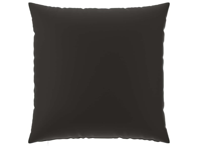 Lot de 2 housses de coussin heerlen noir 80 x 80 cm polyester cf49470 - Conforama D