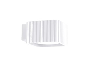 Applique riff blanche gx53 aluminium moderne 6x10x12cm