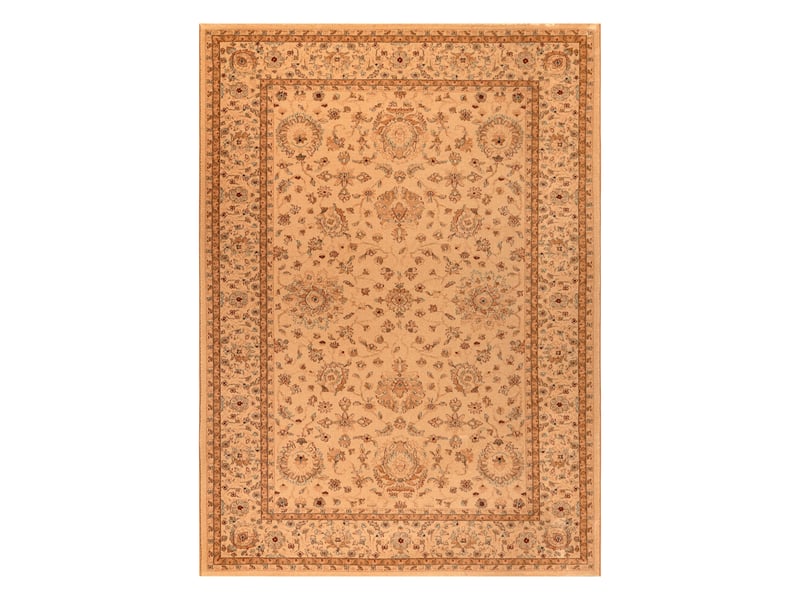  Tapis en laine kashqai 4303 100 oriental, cadre, ornement couleur saumon   vert 200x300 cm  - Conforama B
