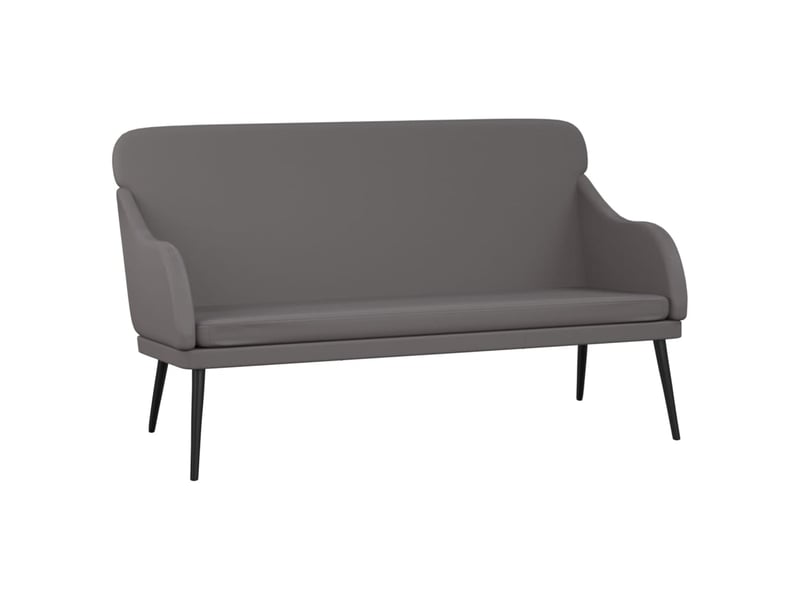  Banc chambre, banc de lit gris 110x76x80 cm similicuir  - Conforama A