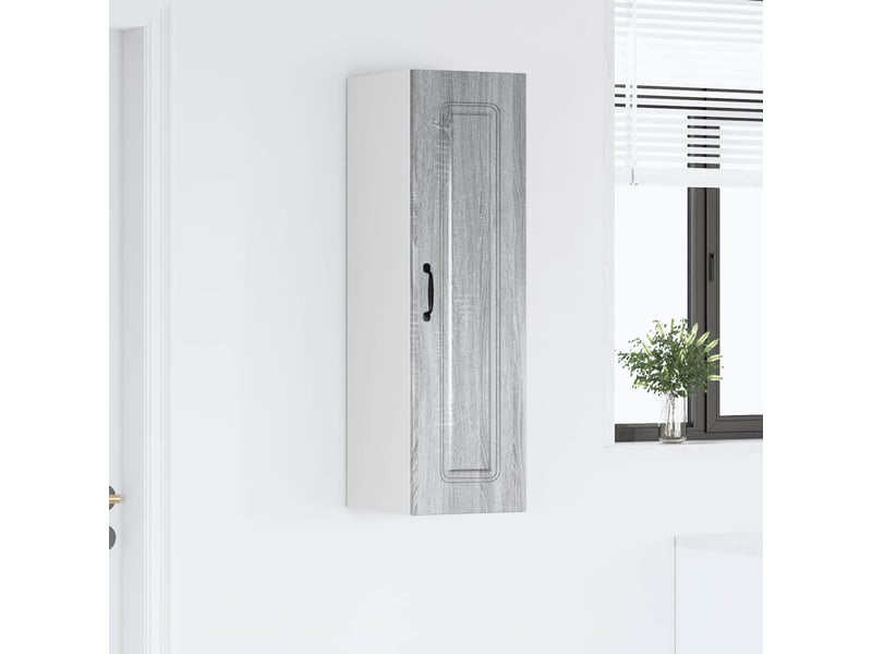 Meuble mural de cuisine | armoire de cuisine gris sonoma 30x31x100cm - Conforama D