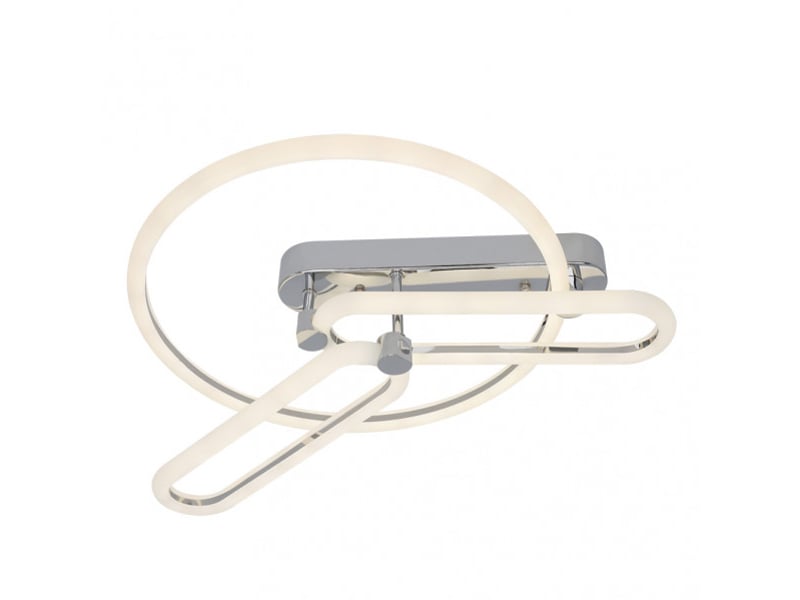  Fabrilamp adhara, plafonnier, moderne, led, 78 w, 10530 lm, 3000-4000-6500 k, chromé, 8 x 53 x 43 cm 171985820 - Conforama E
