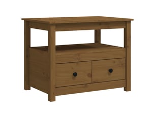 Table basse rectangulaire coloris marron  