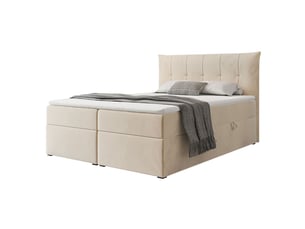 Lit coffre 160x200 cm IDOHOME CHESTER coloris beige