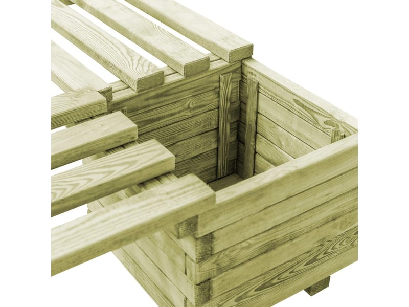  Banc de jardin à jardinières 196 cm bois de pin imprégné 02_0001365  - Conforama E
