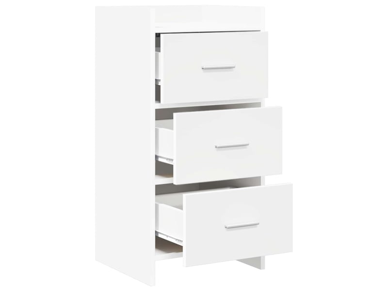  Buffet - bahut - meuble de rangement blanc 40 x 36 x 80 cm bois d'ingénierie  - Conforama D