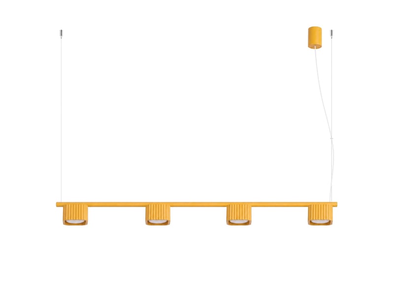 Lustre riff 4 jaune gx53 aluminium moderne 208x122x10cm SL.3097 - Conforama A