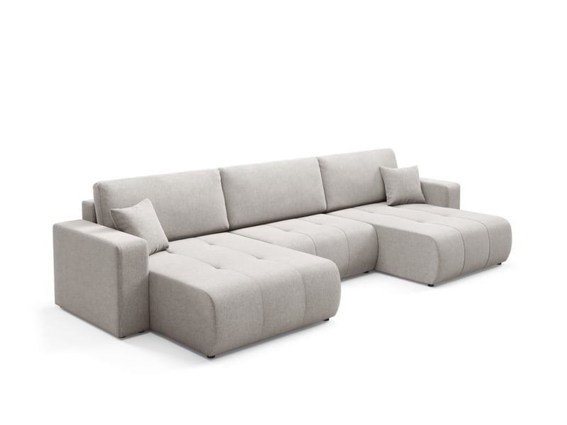 Canapé d'angle convertible molinio u gris - Conforama C
