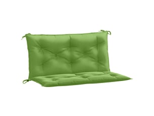 Lot de 2 coussins de banc de jardin, coussins d'assise vert mélangé tissu cf58705