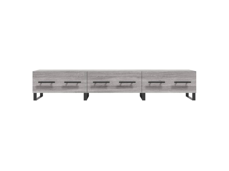  Meuble tv - banc tv - meuble de rangement sonoma gris 150x36x30 cm bois d'ingénierie  - Conforama E