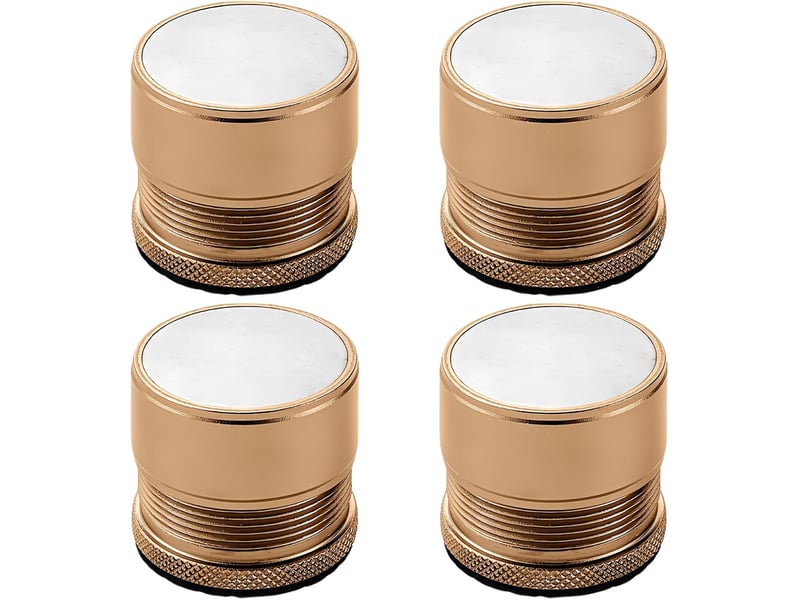 Rehausseurs de meubles réglables 2.7-4cm lot 4 - métal doré ø40mm pour lits, tables et canapés  - Conforama A