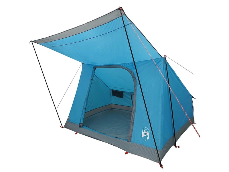 Tente de camping 4 personne bleu taffetas imperméable shl48494 - Conforama A