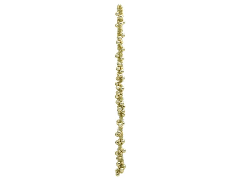  Guirlande de boules de noël led doré 186 cm polystyrène  - Conforama D