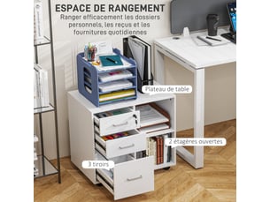 Etagère 60 cm coloris blanc <strong></strong> <strong></strong>