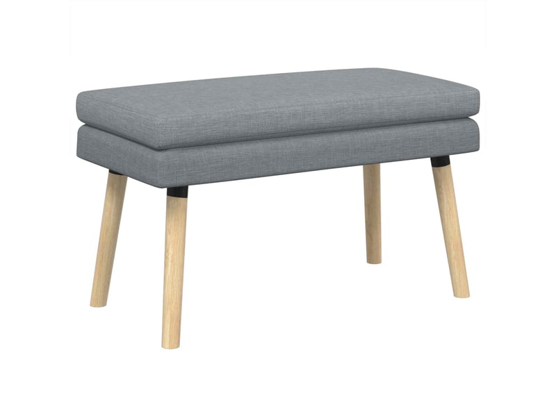 Banc d'entrée, banc à double couche gris clair 80x40x47 cm tissu  - Conforama A