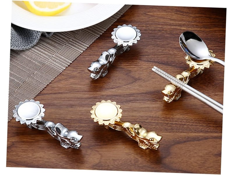  Repose-baguettes en alliage de zinc support pour cuillères couleur unie porte-baguettes élegant pour table à manger accessoire pratique  - Conforama D