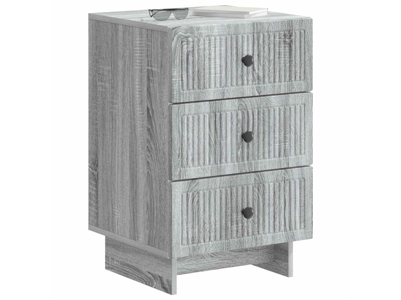  Table de chevet - cabinet de chevet - table de nuit avec tiroir sonoma gris 43 x 41 x 66,5 cm  - Conforama B