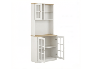 Buffet 3 porte(s) 0 tiroir(s) LPOSPI - 80 cm coloris bicolore