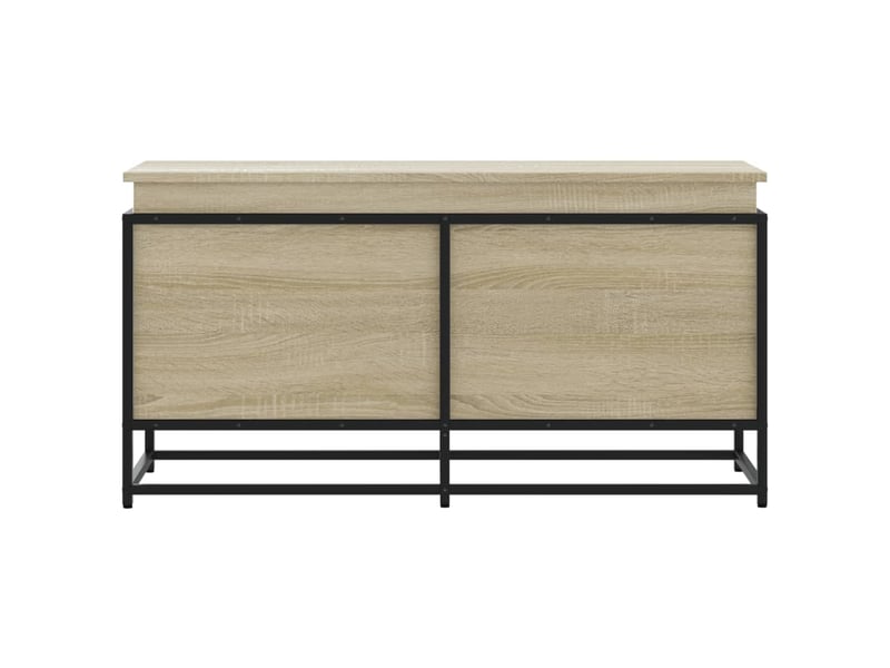  Boîte de rangement, coffre de rangement avec couvercle chêne sonoma bois ingénierie shl784  - Conforama D