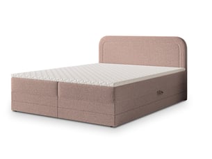 Lit avec rangement 180x200 cm <strong>MASSENO</strong>  <strong></strong> coloris rose