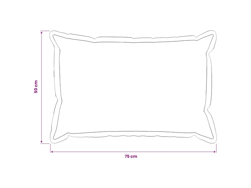  Lot de 6 housses de coussin houten blanc 50 x 75 cm lin synthétique cf49953  - Conforama E