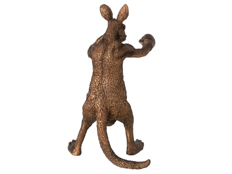  Statuette kangourou boxer arno 40cm bronze  - Conforama D