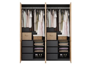 Armoire WISHDOR coloris bois clair largeur 180 cm