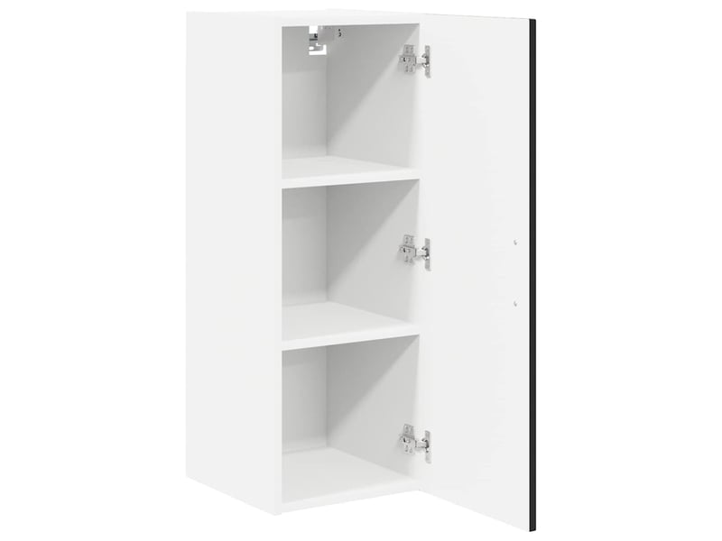  Meuble mural de cuisine, armoire de cuisine noir 30x31x80cm bois d'ingénierie shl3445  - Conforama E