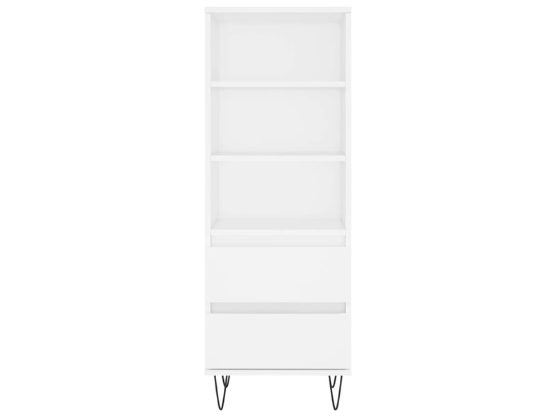  Buffet haut - bahut - meuble de rangement blanc 40x36x110 cm bois d'ingénierie  - Conforama E