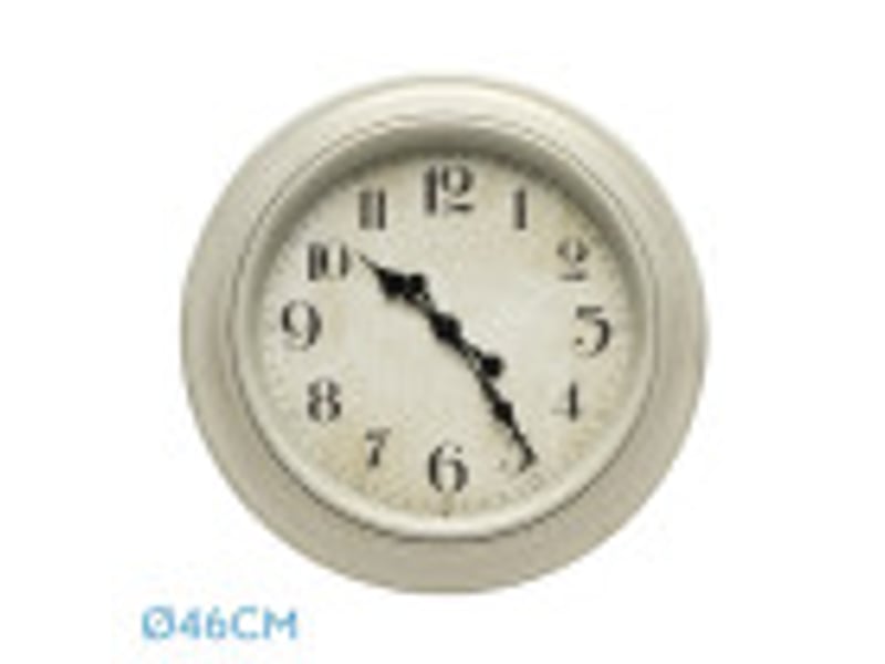  Horloge murale fabrilamp lamba ø 46 cm blanc 192410001 - Conforama B
