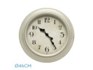 Horloge murale fabrilamp lamba ø 46 cm blanc