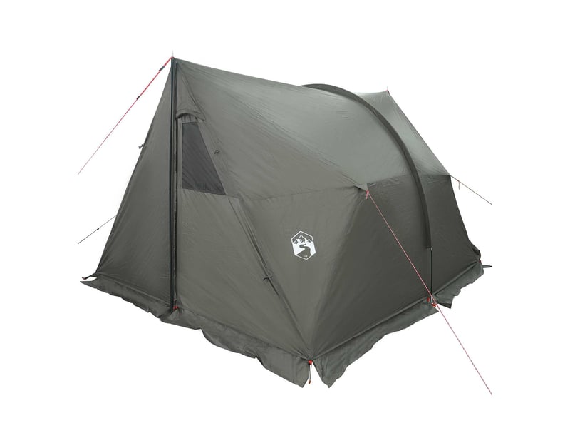  Tente de camping, tente avec auvent résistante à l'eau vert armée  - Conforama D