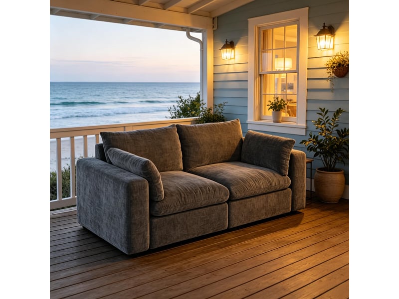  Canapé modulable moderne pour salon, canapé chambre, design contemporain, sofa confortable  - Conforama E