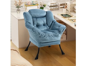 Fauteuil fixe  <strong>MODENVIE</strong> Velours bleu