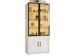 Buffet 2 porte(s) - 60 cm coloris blanc