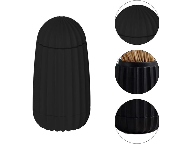  Distributeur automatique de cure-dents (noir), distributeur de cure-dents escamotable, boîte à cure-dents, ouverture automatique, pour bureaux, restau GTR02087 - Conforama D