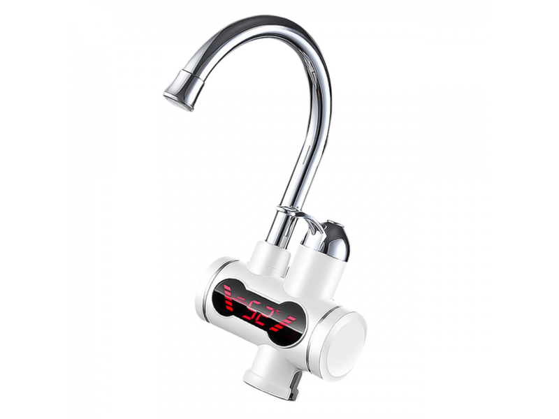  Robinet eau chaude instantané électrique acier inoxydable avec affichage digital rotatif pour cuisine et salle de bain chauffage rapide  - Conforama A