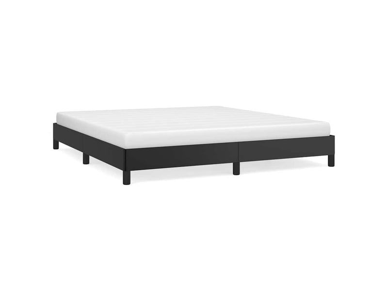  Lit double- lit adulte -  cadre de lit sans matelas noir 180x200 cm similicuir  - Conforama A