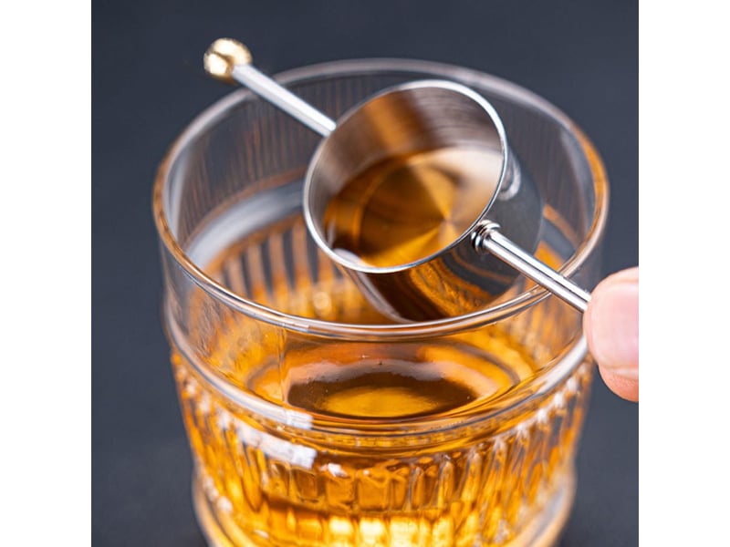  1 verre doseur de barman, alcool, cocktail, boisson, bar, whisky, distributeur de boissons, verres doseurs en acier inoxydable, distributeur, verre do GTR03825 - Conforama B