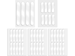 Paquet de 42 butées en silicone flexibles en 3 tailles, amortisseurs adhésifs pour meubles, portes et tiroirs