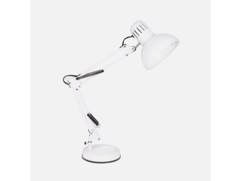  Lampe de bureau fabrilamp rutilo blanc 1 x e27 articulée 57x39x15 cm 140371001 - Conforama C