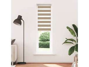 Store zèbre, store de fenêtre marron sable largeur du tissu 60,9 cm polyester cf48821