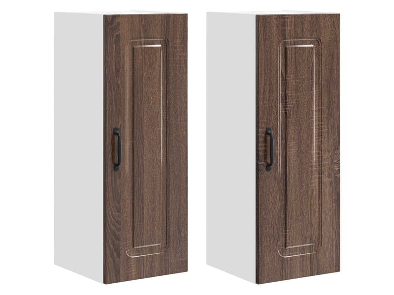  Meuble mural de cuisine | armoire de cuisine 2 pcs chêne brun shl9773  - Conforama A
