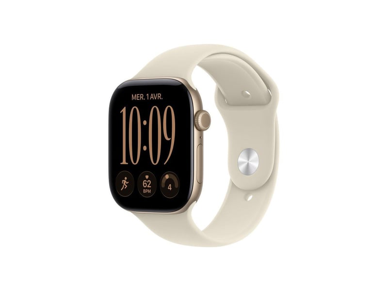  Smartwatch gps 46mm aluminium doree sand sport band ml MJEP4ZRA - Conforama A