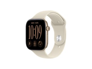 Smartwatch gps 46mm aluminium doree sand sport band ml
